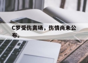 爱游戏ayx平台-C罗受伤离场，伤情尚未公布。