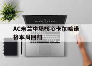 爱游戏平台官网下载电脑版-AC米兰中场核心卡尔哈诺格本周回归