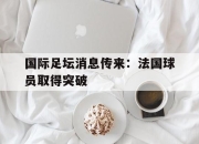 爱游戏平台官网下载电脑版-国际足坛消息传来：法国球员取得突破